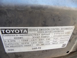 2015 Toyota Rav4 Limited Gray 2.5L AT 4WD #Z23446